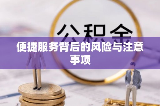 淮滨便捷服务背后的风险与注意事项